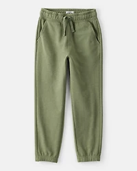Boys Cotton Joggers - Green