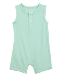 Baby PurelySoft Ribbed Romper - Mint