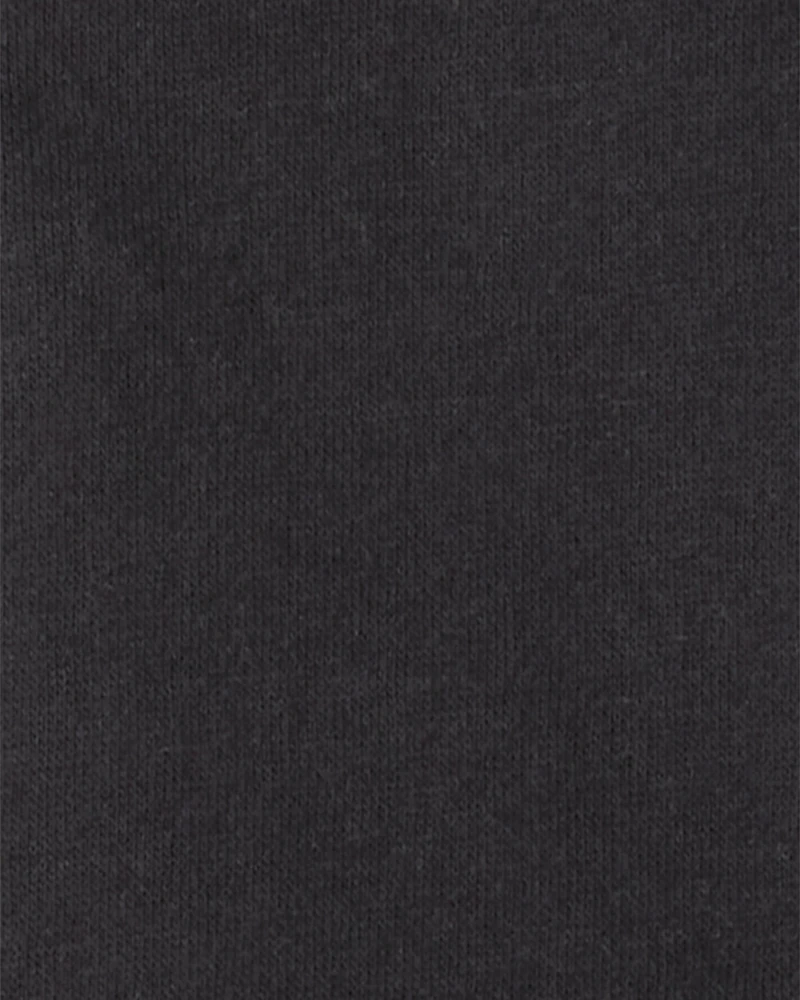 Toddler Boy Solid Fleece Quarter Zip Sweatshirt - Black