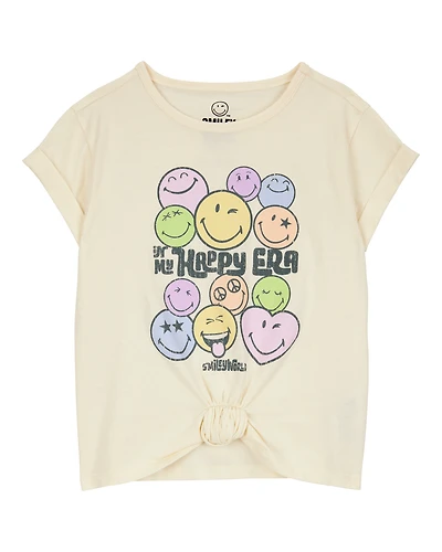 Girls SmileWorld Graphic Tee - Cream