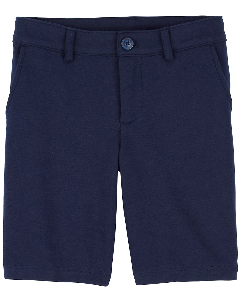 Kid -Pack Ponte Knit Uniform Shorts