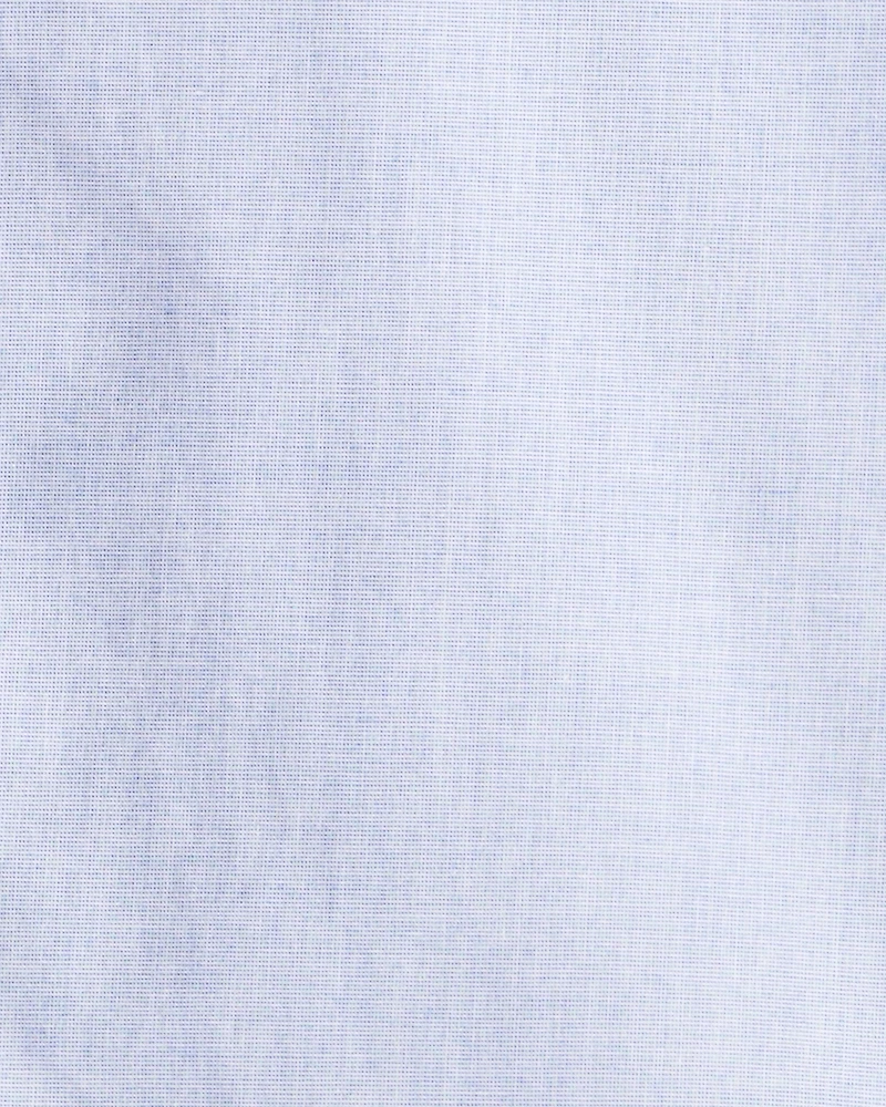 Kid 2-Piece Button-Front Shirt & Sweater Vest Top - Blue/White