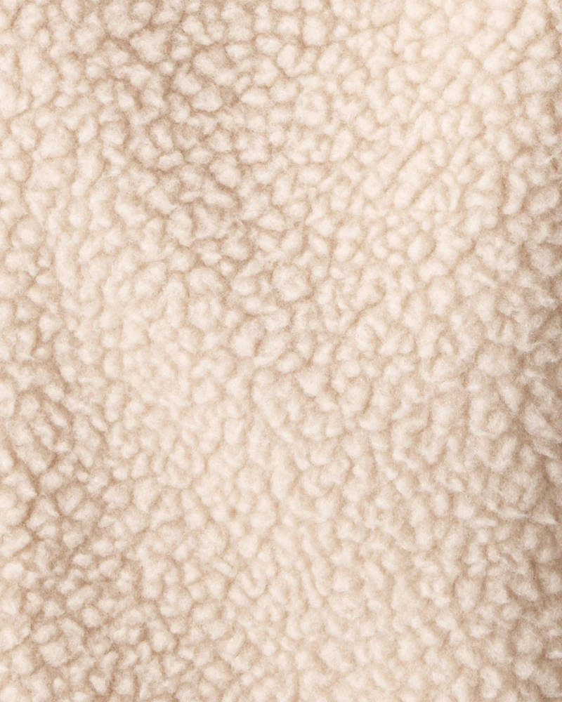 Baby Boy Fleece Joggers - Cream
