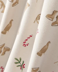 Baby Festive Holiday PurelySoft Long-Sleeve Snug Fit 1-Piece Pajamas - Cream