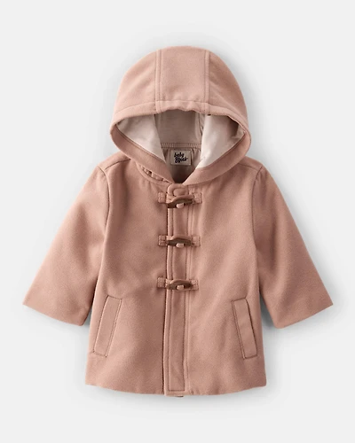 Baby Boy Long-Sleeve Hooded Fashion Jacket - Brown