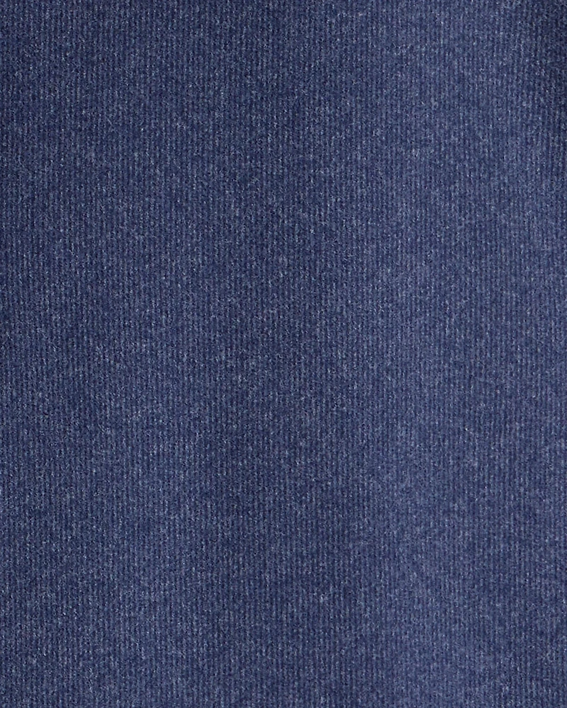 Boys Long-Sleeve Quarter-Zip Pullover Sweatshirt - Navy