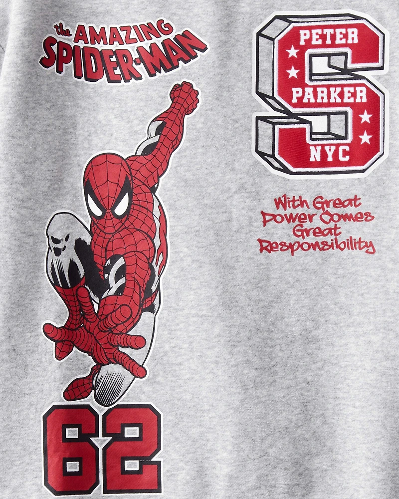 Boys ©Marvel Spider-Man Pullover Sweatshirt - Grey