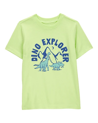 Toddler Boy Dino Explorer Graphic Tee - Green
