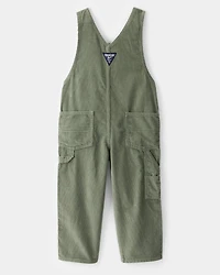Toddler Solid Corduroy Overalls - Green