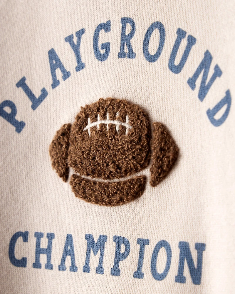 Baby Boy Football Long-Sleeve Tee & Pant Set