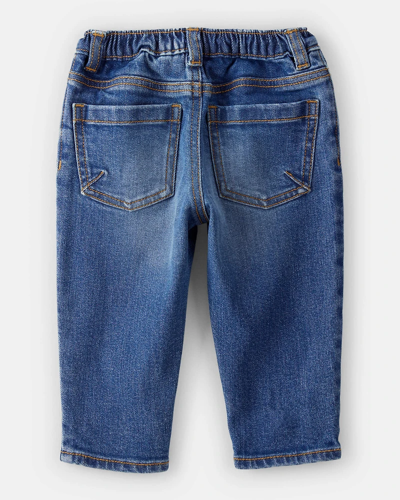 Baby Boy Distressed Denim Jeans - Blue