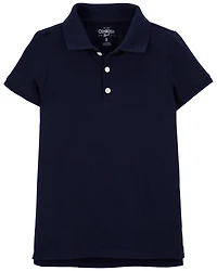 Girls Pique Cotton Uniform Polo