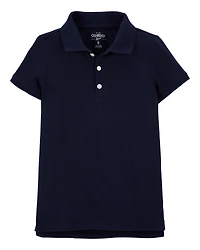 Girls Pique Cotton Uniform Polo