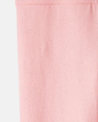 Toddler 2-Pack Cotton Halloween Stretch Leggings - Pink/Black
