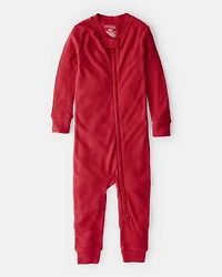 Baby Holiday Red PurelySoft Snug Fit 1-Piece Pajamas - Red
