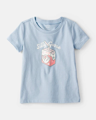 Toddler Girl Silly Goose Short-Sleeve Graphic Tee - Blue