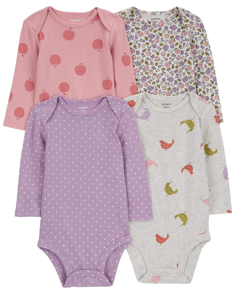 Baby 4-Pack Long-Sleeve Original Bodysuits