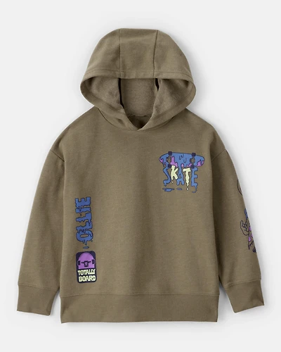 Boys DayDream Fleece Skateboard Long-Sleeve Pullover Hoodie - Green
