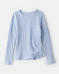 Girls Cinched Rib Top