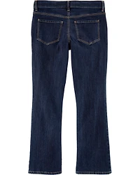 Girls Dark Wash Plus-Fit Bootcut Jeans