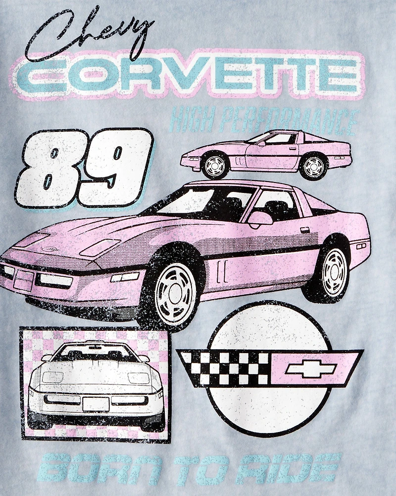 Kid Chevrolet™ Corvette™ Short-Sleeve Graphic Tee - Blue