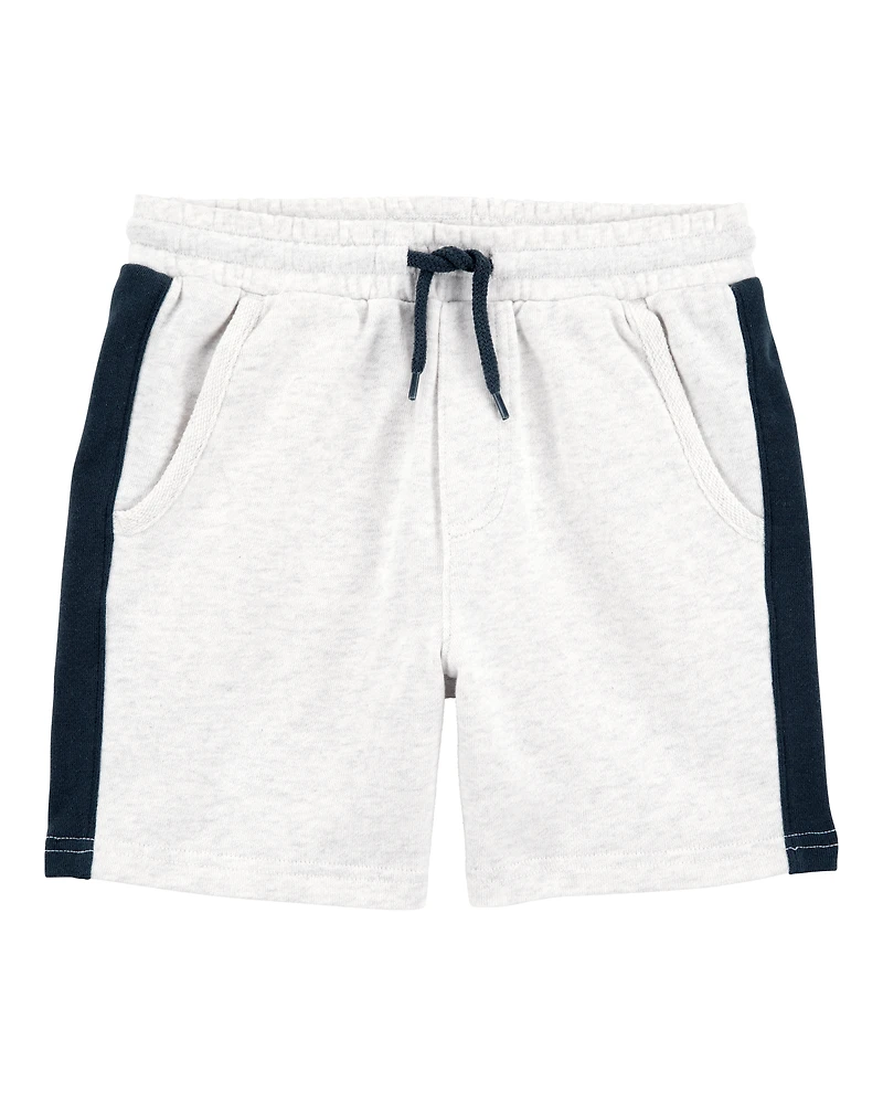 Kid Pull-On French Terry Shorts - Grey