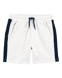 Kid Pull-On French Terry Shorts - Grey
