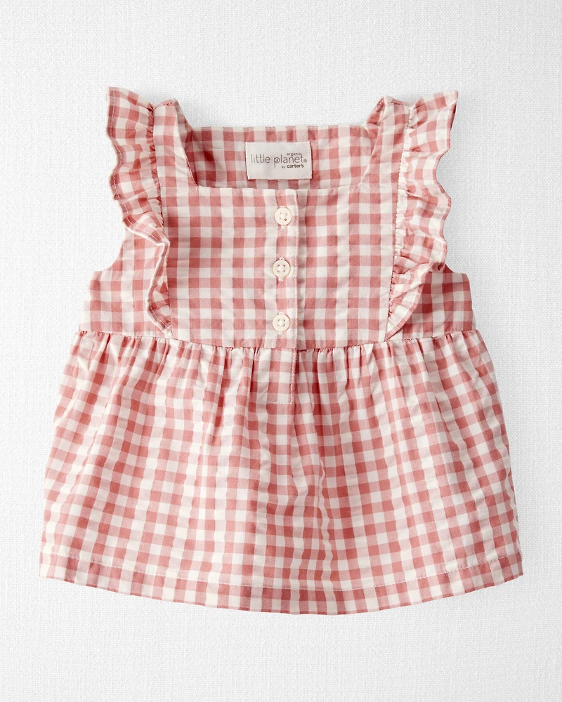 Baby Gingham Top Made With Organic Cotton