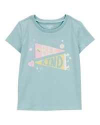 Toddler Bee Kind Short-Sleeve Graphic Tee-Green