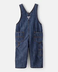 Baby Boy Buffalo Check Overalls - Blue