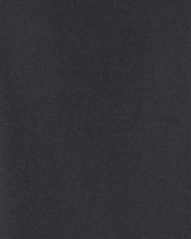 Toddler Boy Pull-On French Terry Pants - Black