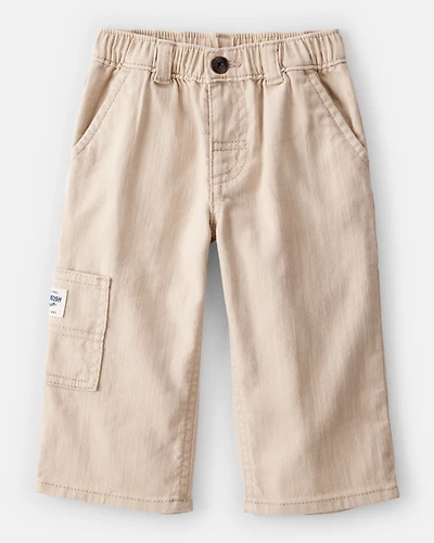 Baby Boy  Wide-Leg Carpenter Twill Pants - Khaki