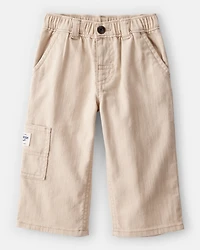 Baby Boy  Wide-Leg Carpenter Twill Pants - Khaki