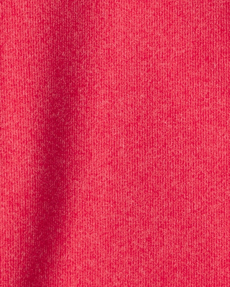 Boys Long-Sleeve Quarter-Zip Pullover Sweatshirt - Red