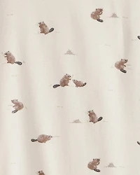 Kid Organic Cotton Pajamas Beaver Creek Print