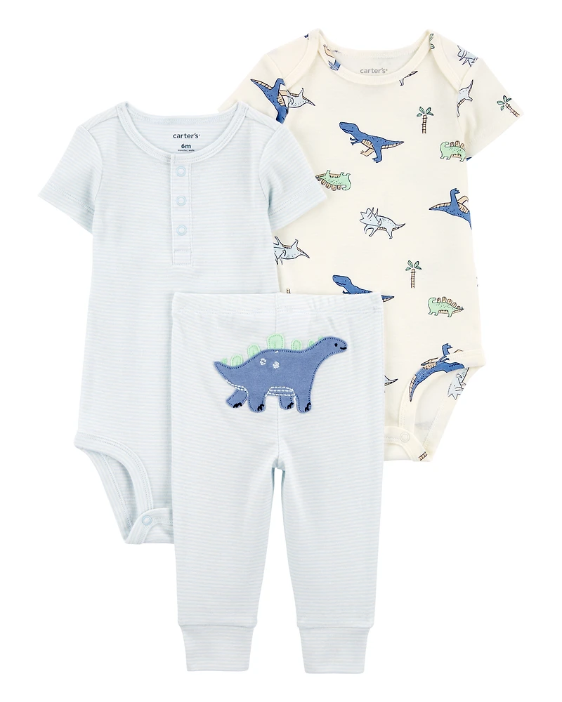 Baby 3-Piece Dinosaur Little Outfit Set