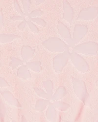 Toddler Floral Terry Cloth Swimsuit Cover-up Romper - Pink