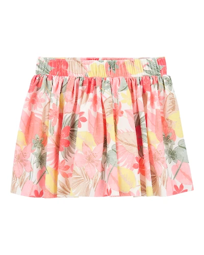 Kid Floral Stretch Skort
