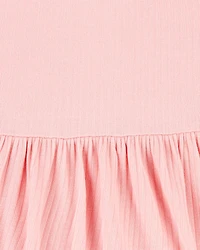 Baby Girl Solid PurelySoft Bodysuit Dress - Pink
