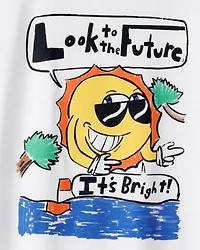 Kid Boys & Girls Clubs 'The Future is Bright' Short-Sleeve Tee