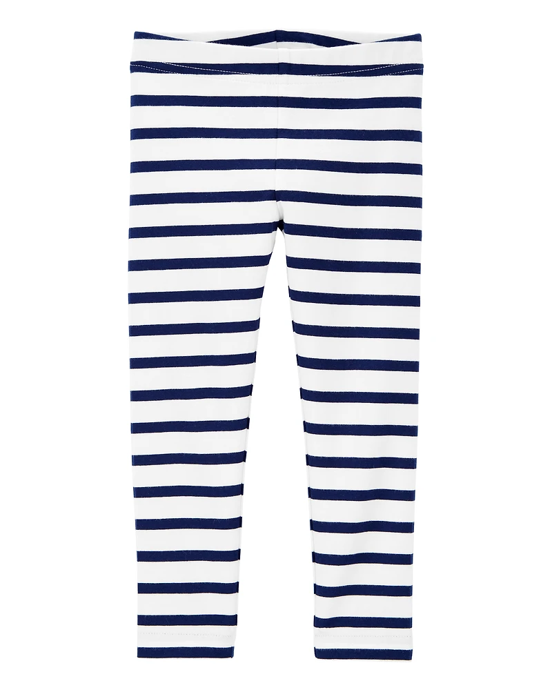Baby Cotton Striped Stretch Leggings