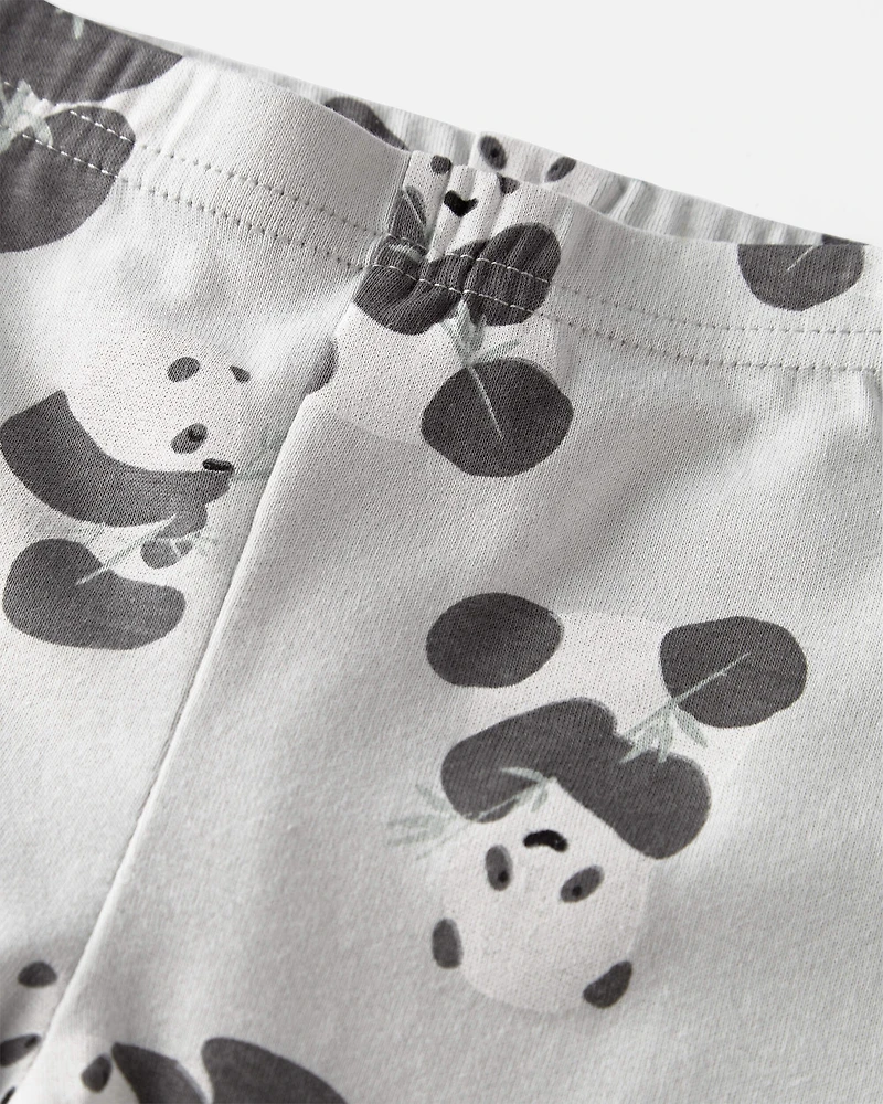 Toddler Organic Cotton Pajamas Set Panda Bear