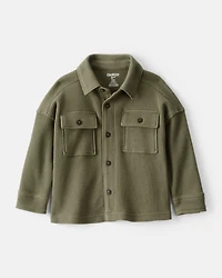 Baby Boy Long-Sleeve Waffle Knit Utility Shirt