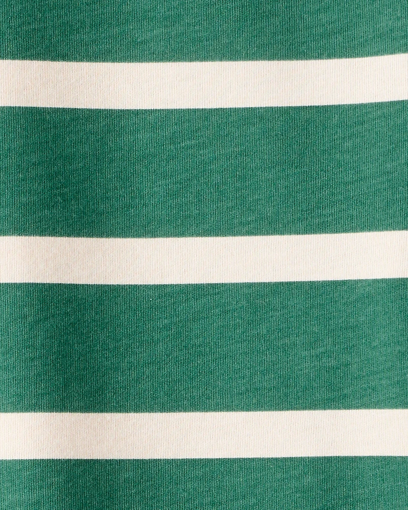 Boys Striped Long-Sleeve Tee - Green