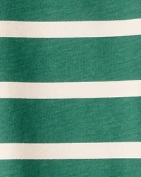 Boys Striped Long-Sleeve Tee - Green