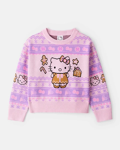 Girls Hello Kitty® Christmas Sweater - Pink