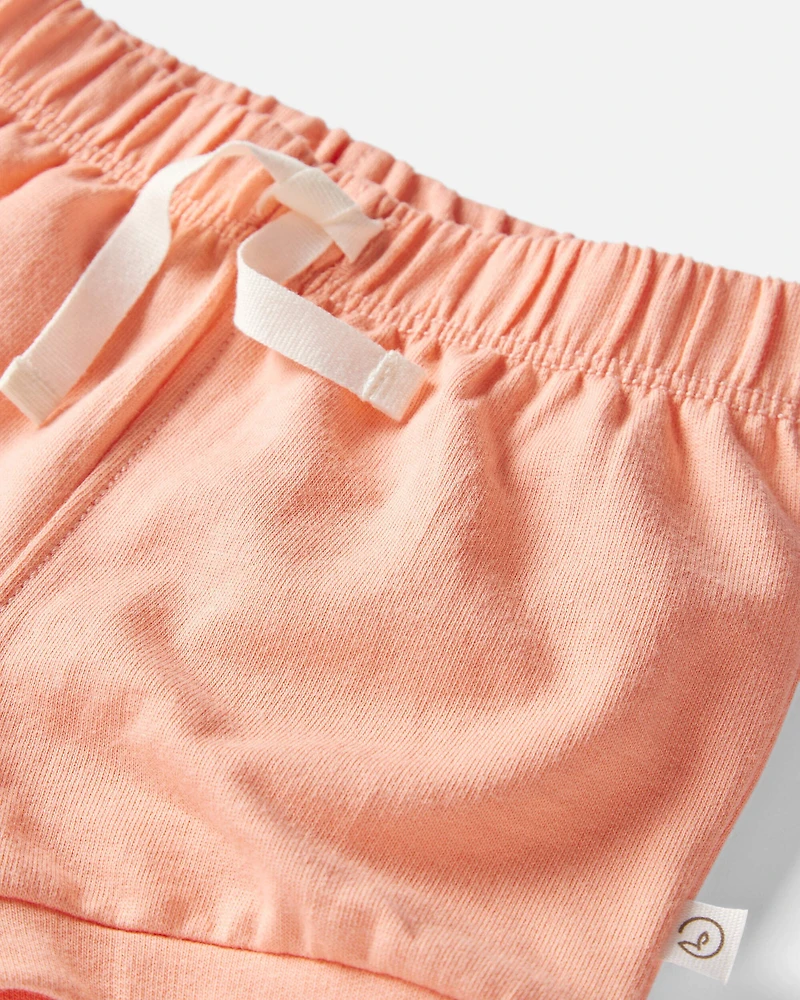 Baby Girl 2-Pack Organic Cotton French Terry Shorts