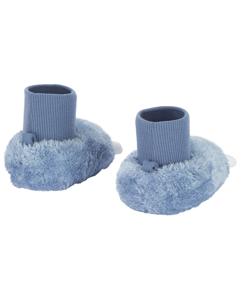 Baby Dinosaur Soft Slippers - Blue
