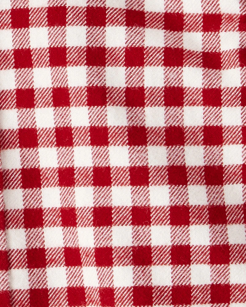 Baby Boy Plaid Organic Cotton Button-Front Flannel Shirt