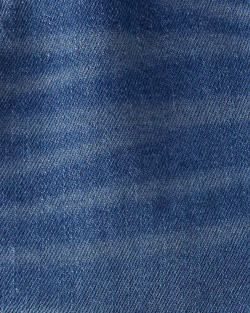 Toddler Boy Denim Cargo Joggers - Dark Wash